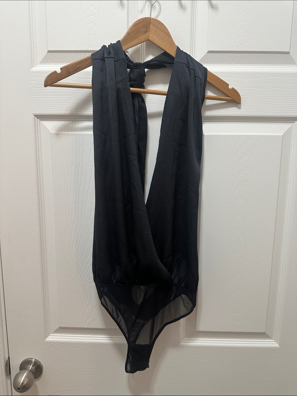 Free People Black Halter Bodysuit